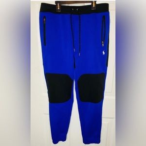 Polo Ralph Lauren Mens Sweatpants Joggers Track Pants Blue Black Size Large